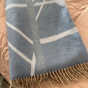 KELLY WEARSTLER CASHMERE SUPERLUXE CHANNELS THROW BLANKET